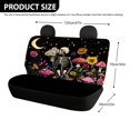 thumbnail image 4 of Psesaysky Car Back Seat Covers for Auto Interior Automotive, Skeleton Floral Mushroom 2 Pack Car Rear Seat Protectors Protects Against Dirt Easy to Install, 4 of 7