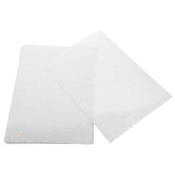 WRITWAA 30pcs Holographic Sticker Paper Transparent PVC Adhesive for Decorative Items