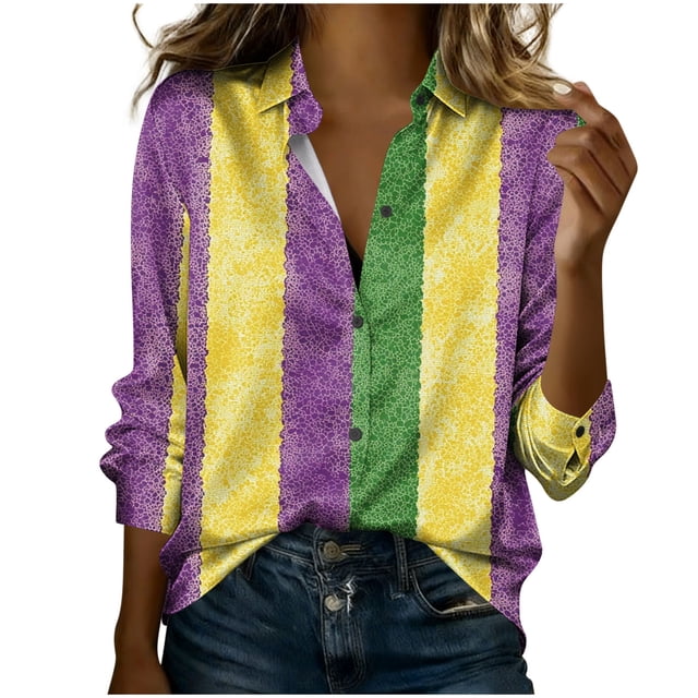 Blouses à Manches Longues pour Femmes Imprimées Cardigan Décontracté Ample Style Denim, Veste Longue d'Hiver pour Femmes Non Incluse
