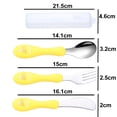 thumbnail image 2 of Couverts Réutilisables pour Enfants Incluant Fourchette Couteau Cuillères de Table pour Manger, 2 of 5