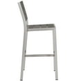 thumbnail image 4 of Modway Shore 7 Piece Outdoor Patio Aluminum Dining Set in Silver Gray, 4 of 9