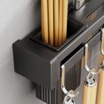 thumbnail image 3 of Stainless Steel Knife Stand, Wall-Mounted Knife Rack, Multipurpose Kitchen Organizer, Rust-Proof, Easy to Install, 3 of 6