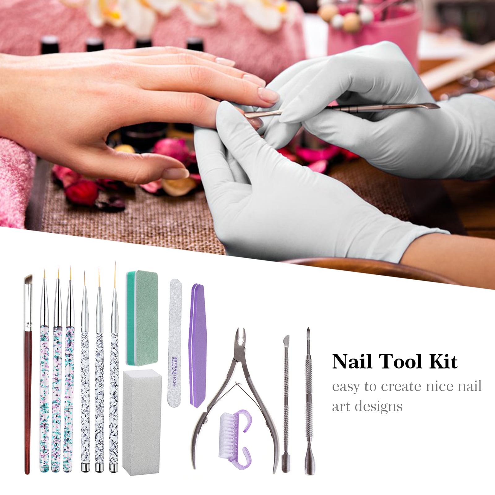 PRAETER Electric Nail File Drill Portable Professional Manicure Pedicure  Machine Set Tool Kit - Walmart.com