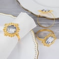 thumbnail image 7 of BalsaCircle 6 Round 2" Metal Dinner Napkin Rings Large Crystal Rhinestone Party Home Decorations Supplies, 7 of 7