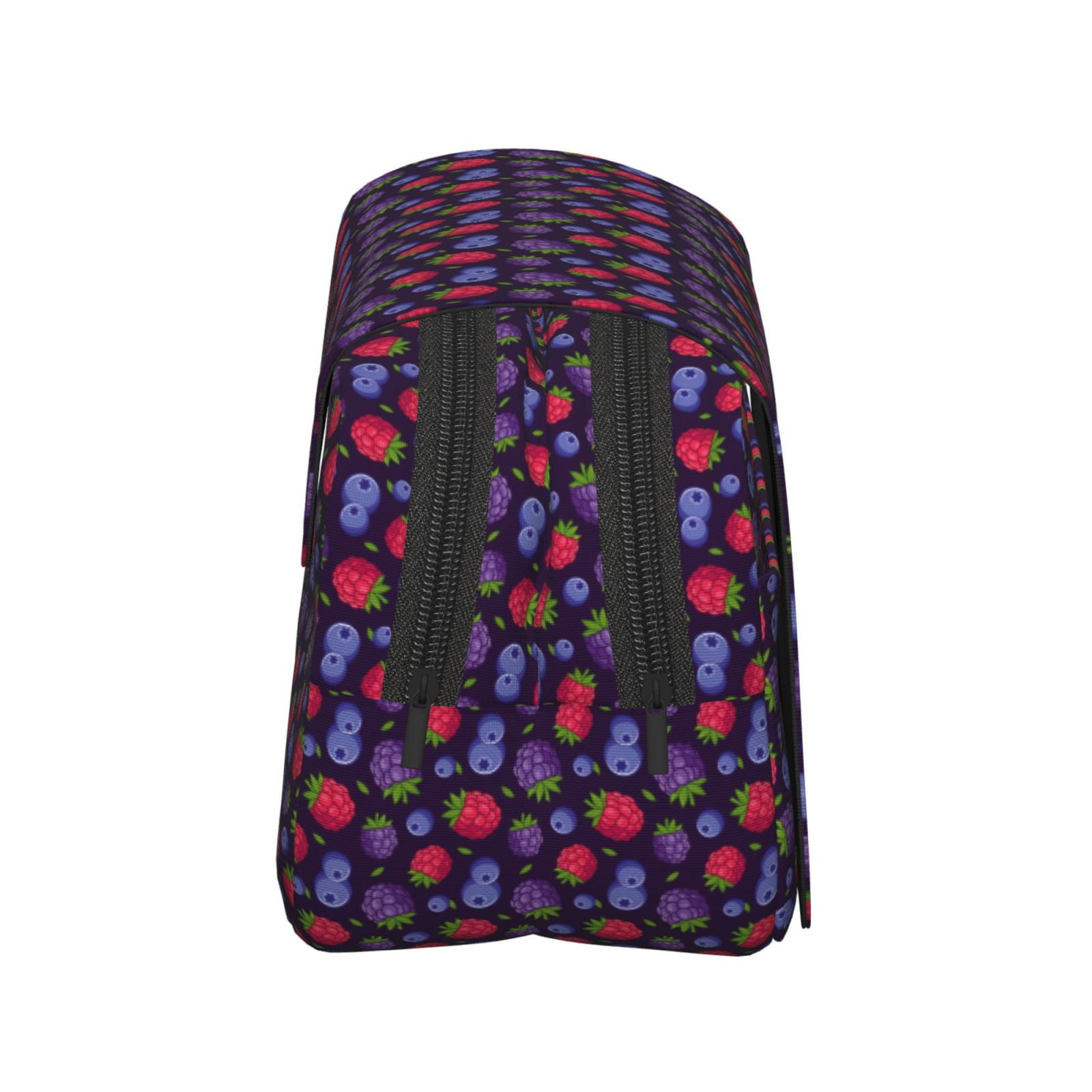 Rateoe Blackberries Pattern Double Clamshell Pen Case, Storage Organizer with Two Zipper Compartments– Holds Up to 50 Pencils & Pens