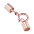 thumbnail image 1 of 1pc 925 Leather Cord End Jewelry Finding End With Clasp 3mm, 1 of 8