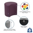 thumbnail image 6 of Emma + Oliver 18"H Soft Seating Flexible Moon for Classrooms and Common Spaces - Purple, 6 of 12