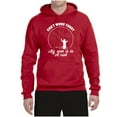 thumbnail image 2 of Wild Bobby, Can't Work Today My Arm Is In A Cast, Fishing, Unisex Graphic Hoodie Sweatshirt, Red, XX-Large, 2 of 5