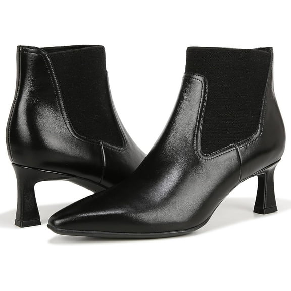 Naturalizer Women's Daya Ankle Boot Black Leather 7W