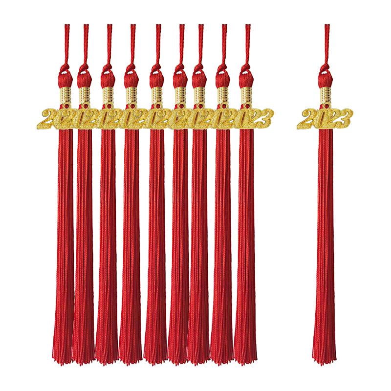 10 Pieces Graduation Cap Tassels with 2023 Year Charm 15 inch Long