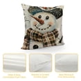 thumbnail image 4 of PHYHOO Christmas Stripes Pillow Covers Snowman Gloves Throw Pillows Winter Holiday Decoration Cushion Case for Sofa Couch Home Decor, 4 of 5