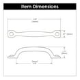 thumbnail image 7 of Hickory Hardware P3000-10Pack Refined Rustic 3-3/4" Center To Center Handle Cabinet Pull -, 7 of 7