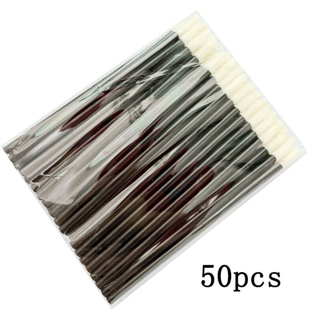 Nuevo 5/50/100 Uds. Pincel desechable para labios, pinceles para maquillaje de pestañas, aplicador de máscara de pestañas, juego de varitas de lápiz labial, herramientas cosméticas Dengxun unisex