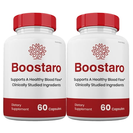 Boostaro ed Pills, Boostaro Pills, Boostaro Blood Flow Pills, Bostaro Capsules, Maximum Strength for Male Health, Boostaroo Male Supplement (2 Pack)
