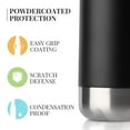 thumbnail image 5 of MEWAY 17oz Sport Water Bottle 8 Pack Vacuum Insulated Stainless Steel Sport Water Bottle Leak-Proof Double Wall Cola Shape Water Bottle,Keep Drinks Hot & Cold (Black,8 Pack), 5 of 10
