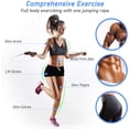 thumbnail image 4 of Cuerda para saltar, cuerda de velocidad ajustable con mangos de espuma agradables para la piel, longitud ajustable, antideslizante e ideal para fitness y resistencia y cuerda para saltar, adecuada para niños y adultos esquí esquí Gafas de esquí, 4 of 5
