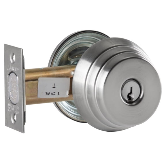 Arrow E64 26D Grade 2 Classroom Deadlock Conventional Cylinder Satin Chrome Finish Field Reversible