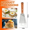 thumbnail image 2 of ACDANC 2Pcs Stainless Steel Spatula,Riveted Handle Reinforcement Fish Spatula,Hanging Storage Feature Stainless Steel Cooking Utensils,2,10.83*3.23*0.79in, 2 of 7