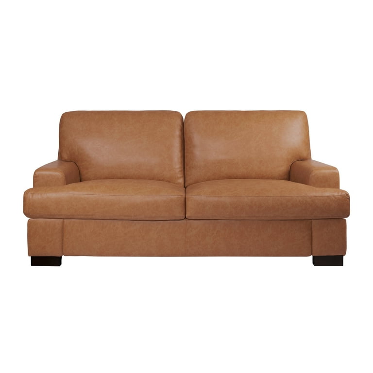 Genuine leather loveseat deals