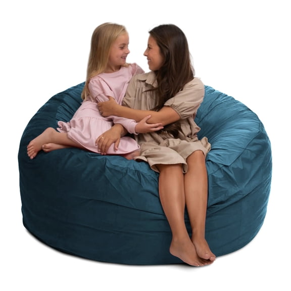 Open Box Ultimate Sack 5ft Bean Bag Chair, Oversized Comfy Lounger, Suede