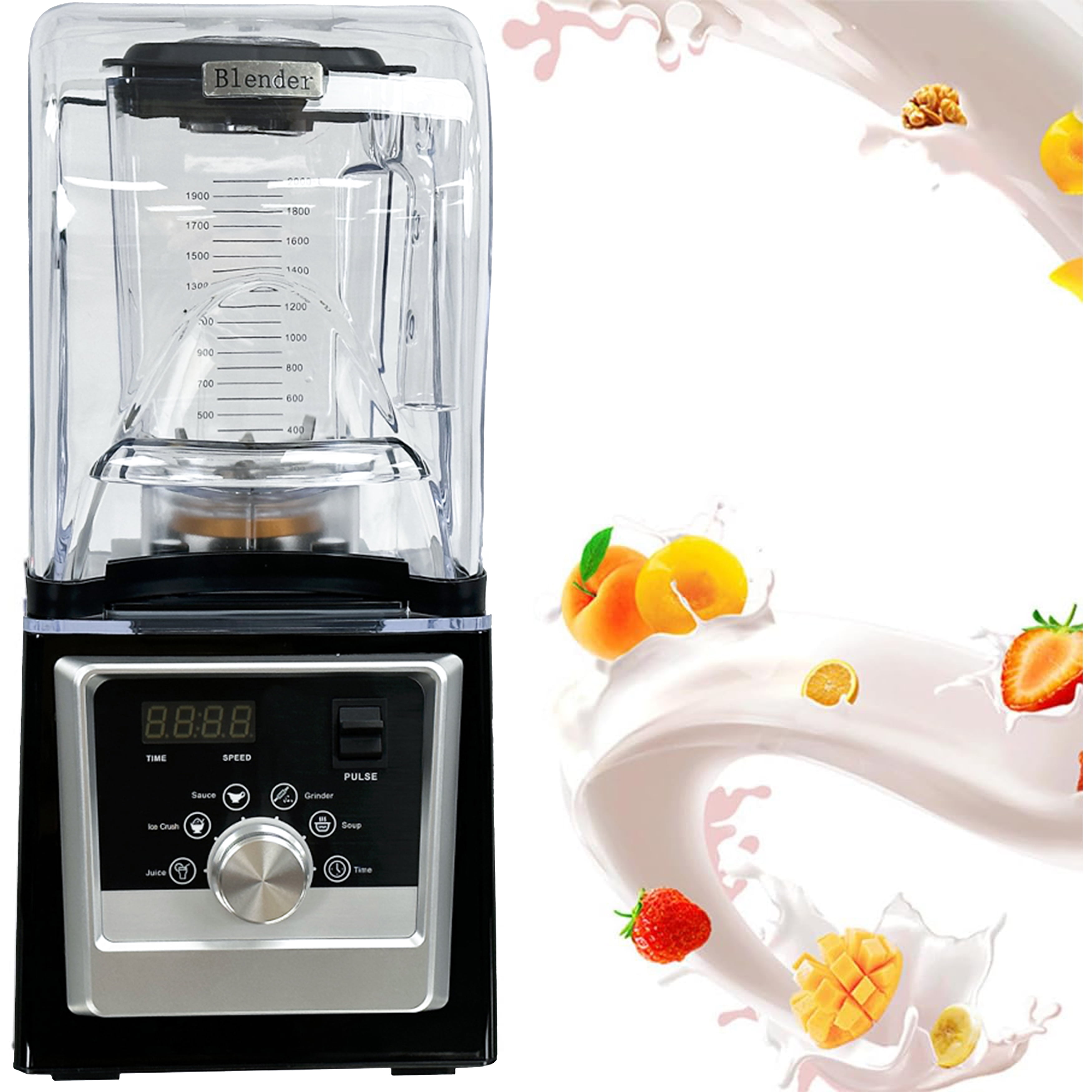 NSF Blender Smoothie Maker 2 L, Stainless Steel Blades, Easy Clean, Healthy Fresh Shakes/Fruit Drinks, 1600 W Electric Food Blender