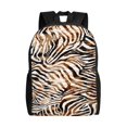 thumbnail image 1 of Disketp Watercolor Zebra Mochila Unisex de Apertura Lateral Completa, Mochila para Laptop para Escuela, Trabajo y Viajes, 1 of 8