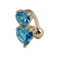 thumbnail image 1 of Baohd Heart Shape Crystal Rhinestone Belly Button Ring Navel Piercing Navel Bar Navel Piercing Rings Belly Rings, 1 of 6