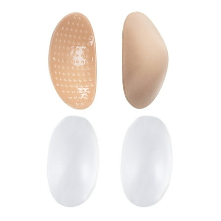2 Pairs Clear Bra Straps Shoulder Pads Adhesive Men and Women