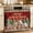 Red, variant on Oven Skirt Curtain for Kitchen 21.5x30 Inch, Merry Christmas Oven Curtain with 8 Ribbon Ties & Ruffle Trim, Stove Skirt Curtain Dishwasher for Cabinets Sinks Winter Trees Xmas Snowflake Gingerbread
