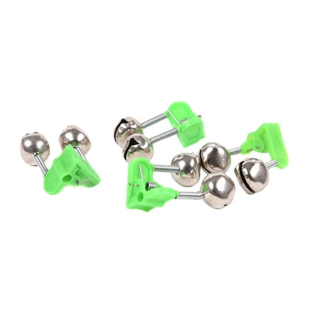 50Pcs 4.5cm Outdoor Twin Bells Ring Fishing Rod Clamp Bite Lure