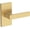 Brass, variant on Baldwin PSSHACFR190 Sharpewood Passage Door Lever Set - Black