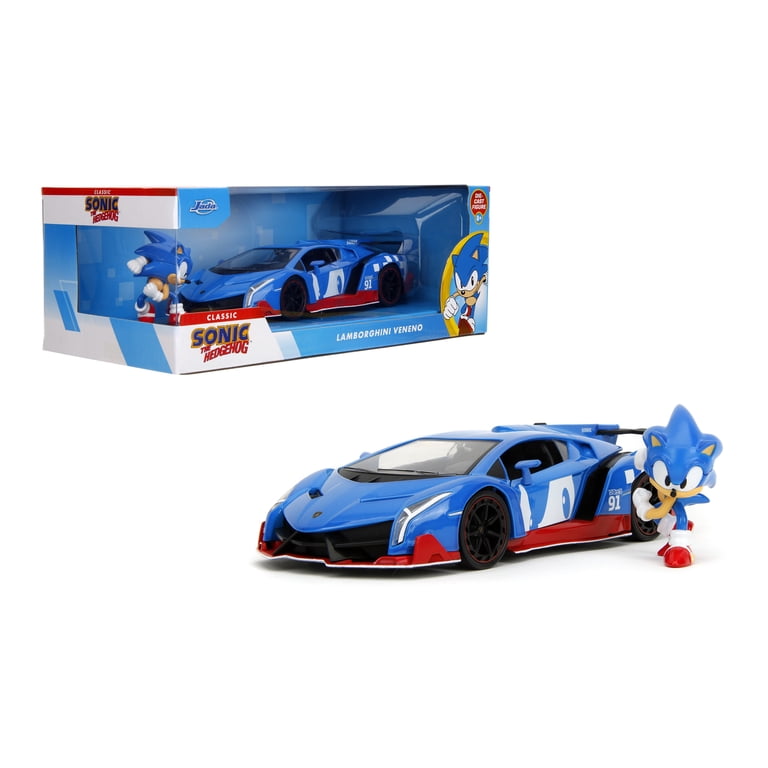 リィソニック Sonic The Hedgehog Lamborghini Veneno 1:24 Scale Exclusive Diecast