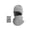 Gray, variant on Neck Warmer Winter Fleece Neck Gaiter Ski Mask Balaclava Half Face Mask Cover for Men Women