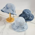 thumbnail image 6 of Denim Bucket Hats for Women Cute Bucket Hat with Bowknot Jean Hat, 6 of 9