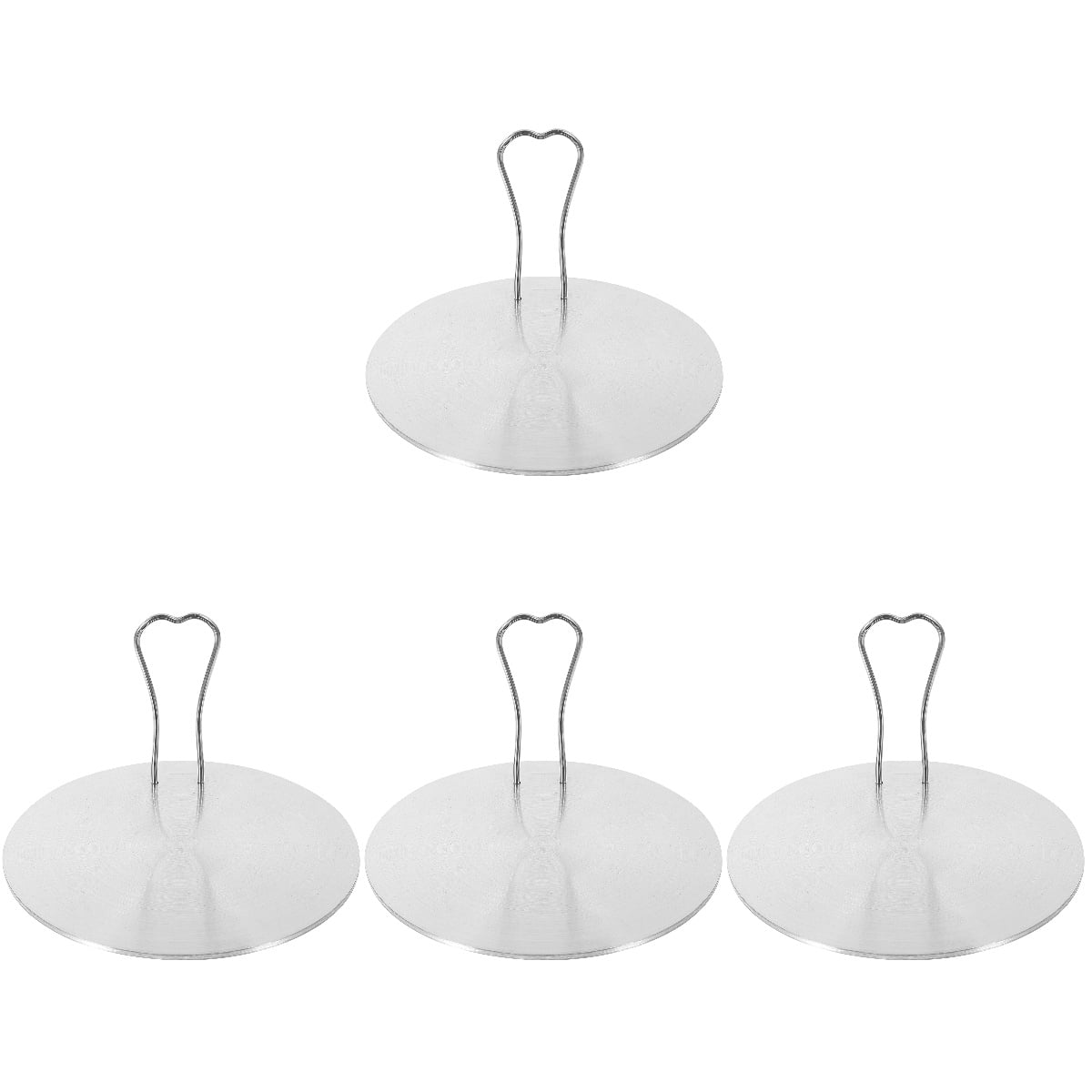 BESTONZON 4pcs Stainless Steel Induction Plate Induction Cooktop