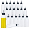 thumbnail image 1 of Meirrnyyu 20 botellas de plástico para condimentos de 4 onzas con tapas giratorias, botella de salsa con botellas de condimentos para salsa de tomate, mostaza, aceite de oliva y más, 1 of 5