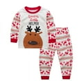 thumbnail image 3 of Pijamas de alce de Navidad para niños y niñas, conjunto de pijamas para niños, ropa de dormir para niños pequeños, ropa de casa de Navidad, pijamas de elfo, Carnaval, Papá Noel, 3 of 4