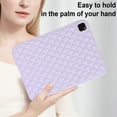 thumbnail image 5 of Back Case for iPad Pro 11 2022/2021/2020/2018, Stylish Diamond Texture Soft TPU Anti-Slip Lightweight Ultra Slim Drop Protective Shockproof Cover for iPad Air 4/Air 5, Purple, 5 of 7