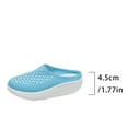 thumbnail image 4 of Xfvqtps Flatform Sandals Women Slide Closed Toe Fabric Mesh Breathable Walking Shoes Light Blue, 4 of 9