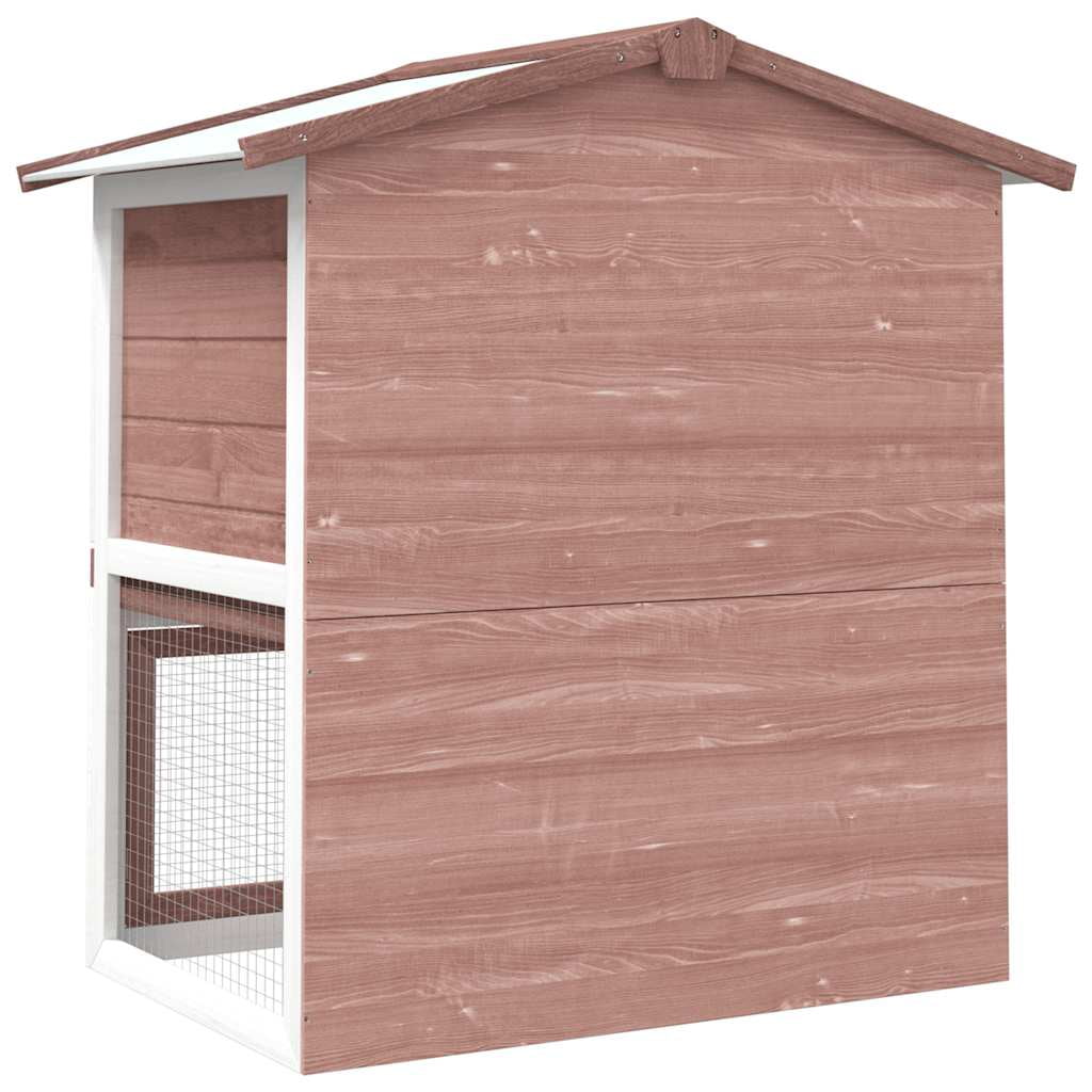 vidaXL Rabbit Hutch Bunny Cage with Pull Out Tray Pet House Solid Pine Wood