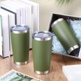 thumbnail image 4 of Vaso Sieral de acero inoxidable, paquete de 36 unidades, 600 ml, color verde militar, 4 of 6