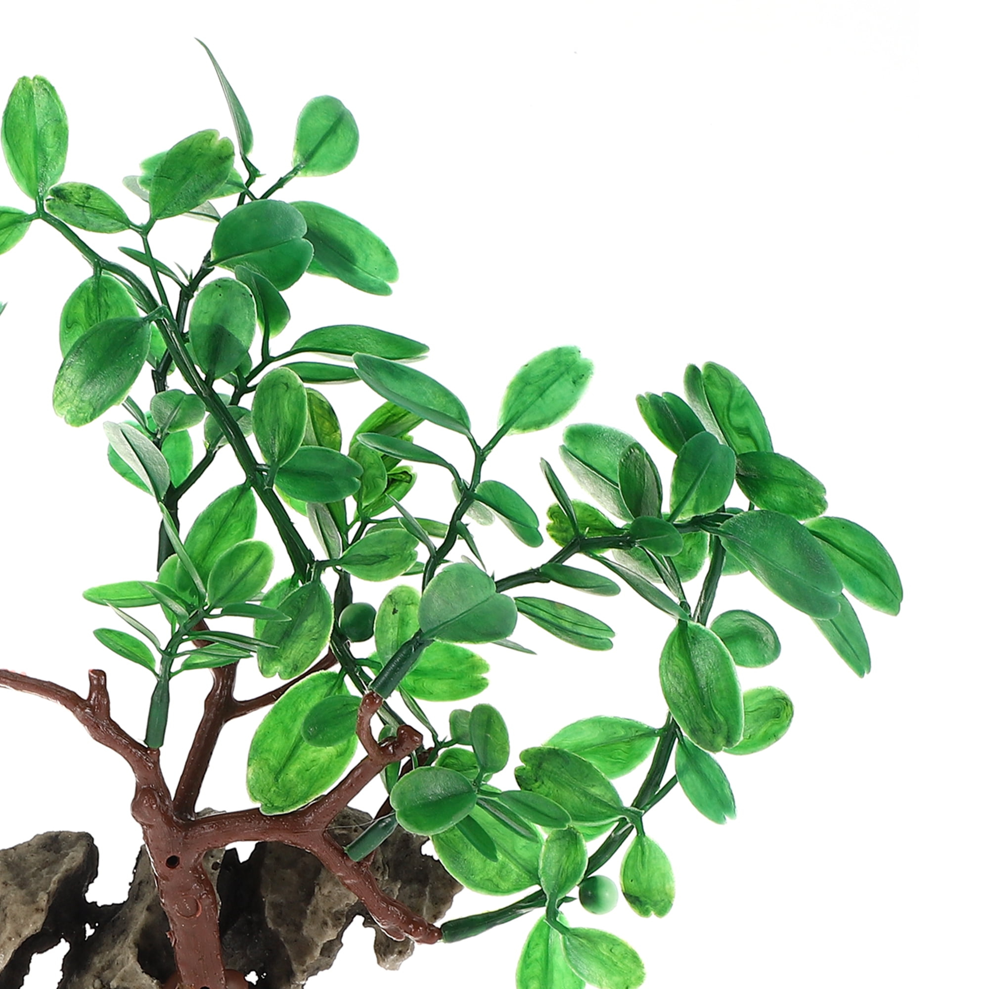 Unique Bargains 1 Pcs Aquarium Plants Tree Decorations Fish Tank Aquatic Plant Green 11.81"