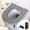 Gray, variant on USB Winter Thermo-regulating Heated Rabbit Plush Toilet Seat Household Washable Toilet Seat Cover Speed Heat Thermostat Plush Cushion