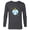 Charcoal Heather, variant on Disney Princess Cinderella Holiday Christmas Ornament - Long Sleeve T-Shirt for Men - Customized-White