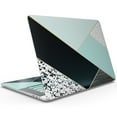 thumbnail image 3 of Design Skinz Minimalistic Mint and Gold Striped V1 Full-Body Wrap Scratch Resistant Decal Skin-Kit Compatible with MacBook 13" Air (A2179), 3 of 9