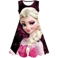 thumbnail image 2 of Disney Frozen Girls Elsa princesa vestido niños disfraz 3D Frozen Fancy 2-10 años fiesta de cumpleaños Disney Elsa vestido niño ropa 10T Gao Jinjia LED, 2 of 2