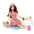 thumbnail image 2 of Set de pícnic Barbie Parisian Passport con muñeca morena, 2 of 6