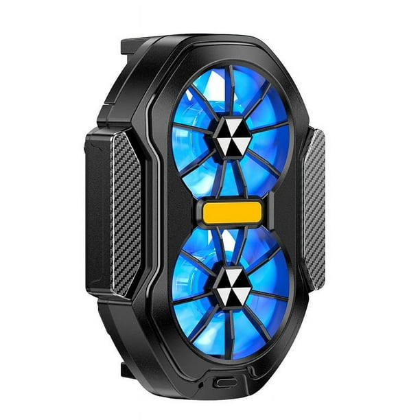 Dual Fan Mobile Phone Cooler Air Cooling Type-C for Android IOS (Cable Version)
