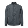 thumbnail image 6 of AZoiNM Men's Stand Collar Zip Jacket Loose Fit Lightweight Casual Long Sleeve Spring Fall, 6 of 15