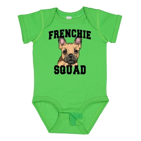 

Inktastic Cute French Bulldog Frenchie Squad Gift Baby Boy or Baby Girl Bodysuit